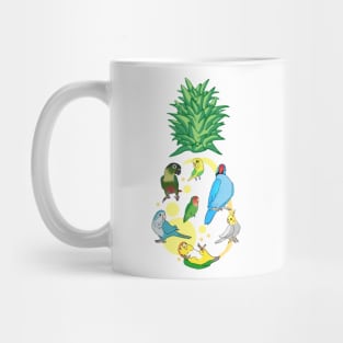 Pineapple Parrots Pattern Mug